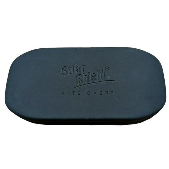 Solar Shield Fits Over Case Black Tan Small Size Sunglass Eyeglasses Clamshell - Picture 7 of 7